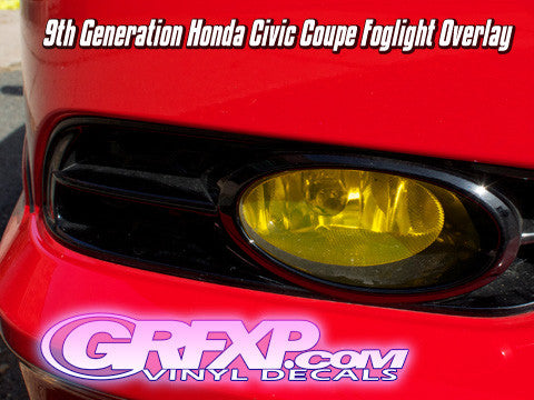 Fog Light Overlays for Honda Civic Coupe & Sedan (2012 only)