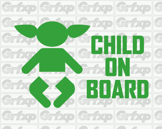 Child on Board (Baby Yoda) Sticker