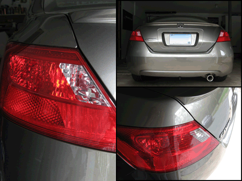 Taillight Overlays w/Reverse Cutouts for 8thGen Civic Coupe (2006 - 2011)