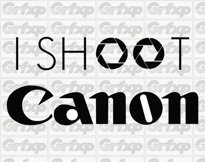 I Shoot Camera Brand Sticker
