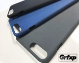 iPhone 7 Plus SoftGrip Case, Sandstone style case, ultra thin, black, cobalt blue and charcoal gray.
