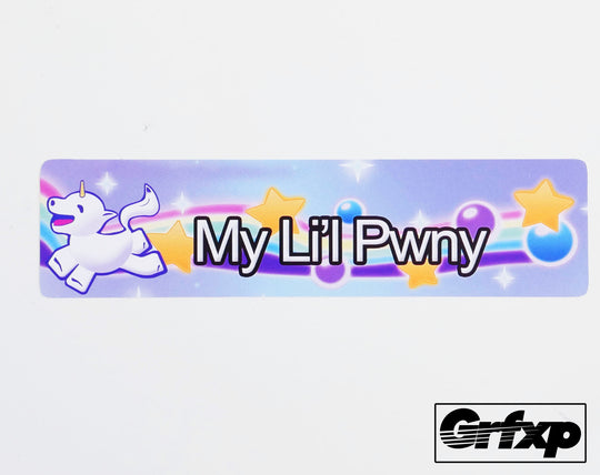 My Little Pwny Printed Sticker