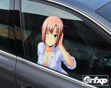 Sexy Anime Girl Passenger Window Graphic