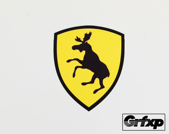 Volvo Prancing Moose Printed Sticker