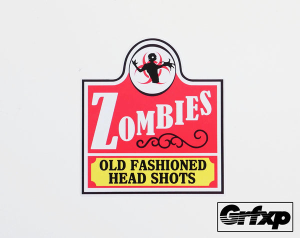 Old Fashioned Head Shots (Wendy's Style) Printed Sticker